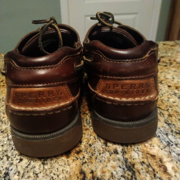 Sperry Top Sider Mako Collection 2 Eye Canoe Boat Shoe 0764027 Brown Leather 8.5 - Picture 9 of 13